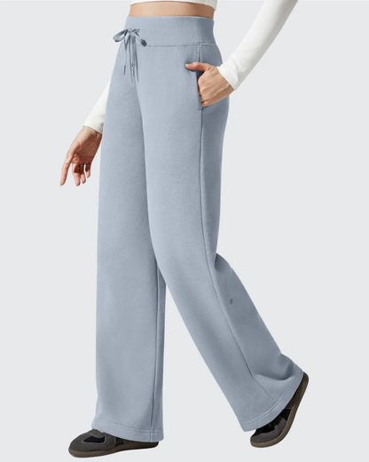 Pantalones térmicos de algodón con forro polar y cordón ajustable Flurrylux