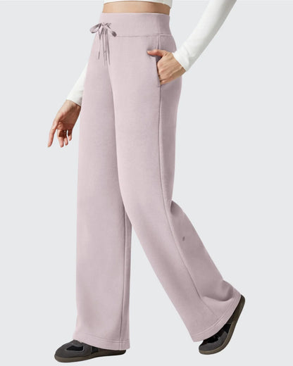 Pantalones térmicos de algodón con forro polar y cordón ajustable Flurrylux