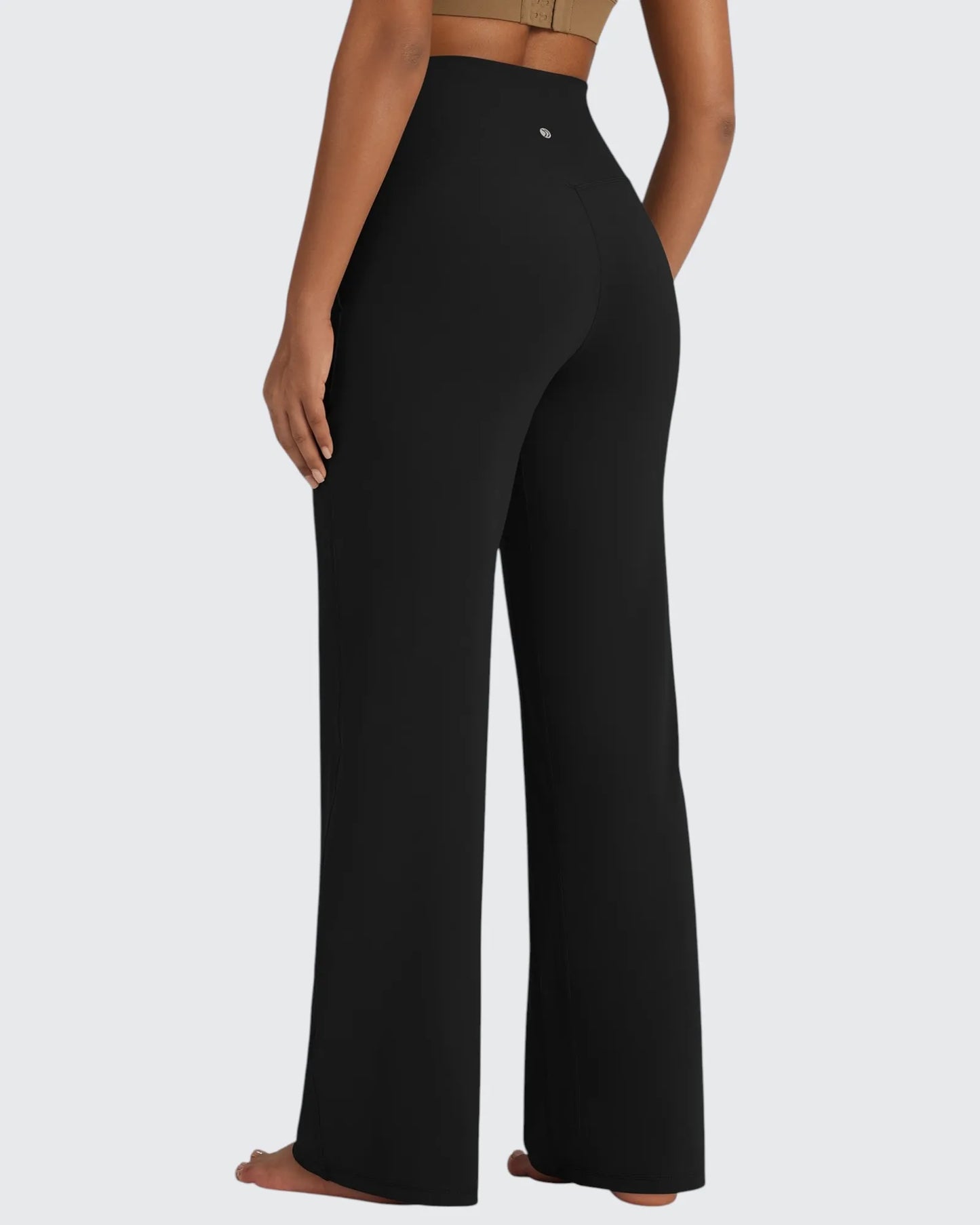 Pantalones Anchos de Vestir de Cintura Alta Sin Costuras BareFeel