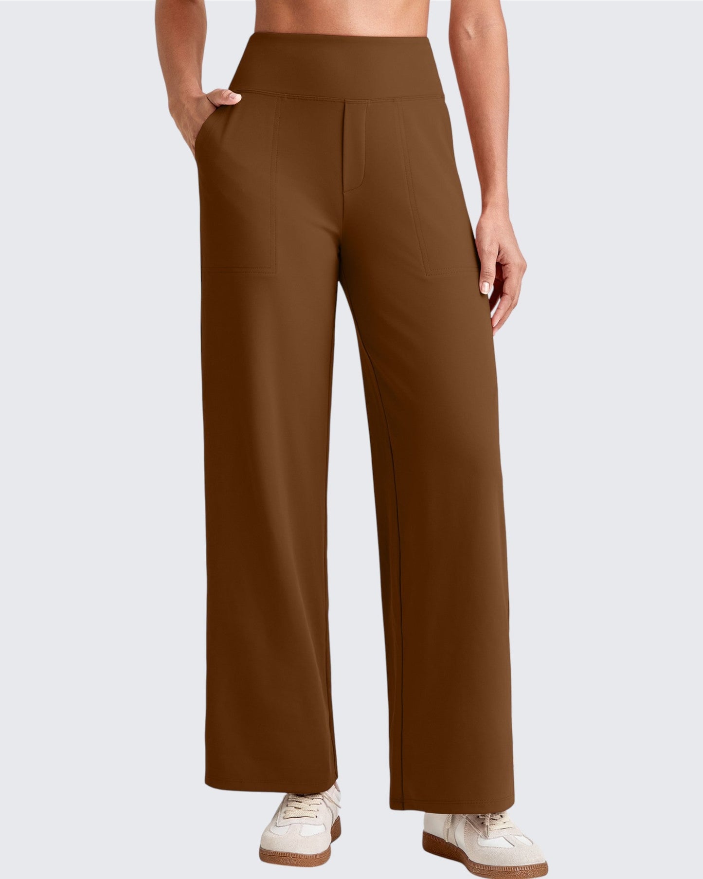 Pantalones Sastre Cortos Elásticos de Talle Alto EverGoing para Mujer (Talla Pequeña)